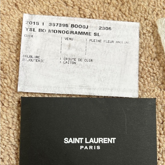 Saint Laurent Monogram Cabas handbag  grey and gold hardware - Picture 4 of 8